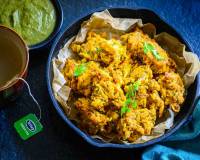 Pan Fried Onion Pakora Recipe - A Perfect Diwali & Evening Snack