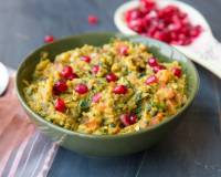 Baingan Methi Ka Bharta Recipe with Pomegranates