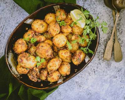 मसाला रोस्टेड आलू रेसिपी - Masala Roasted Aloo (Recipe In Hindi)