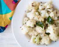 Steamed Cauliflower Curry Recipe (Healthy Stir Fry)