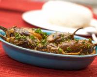 Eggplant In Coconut Milk Gravy Recipe -Baingan Masala Sabzi