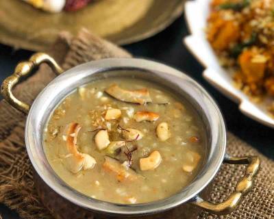 Chemba Arisi Thengai Paal Payasam Recipe- Red Rice Payasam 