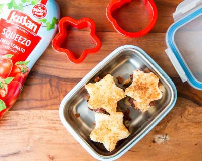 Star Cutlet Sandwich Recipe For the Kids Tiffins Using Kissan Food Cutters