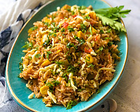 Smoked Vegetarian Spanish Rice Recipe