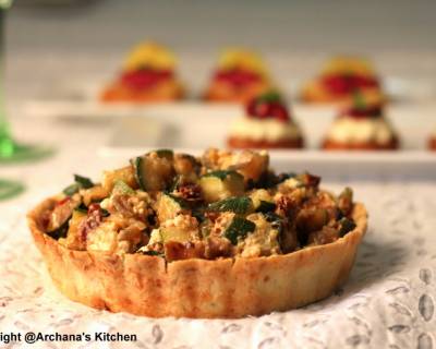 Roasted Vegetable Pesto Tart Recipe