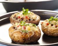 Baked Stuffed Mushrooms With Cheese Recipe