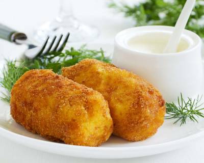 Fennel Potato Croquettes With Paneer Recipe