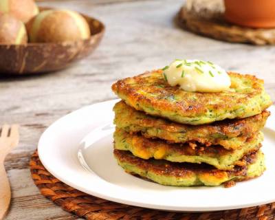 High Protein Zucchini & Corn Patty Recipe 