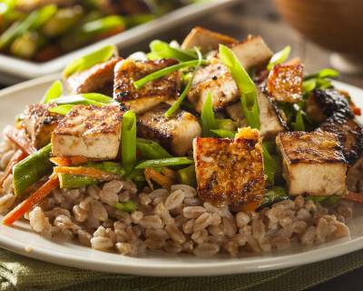Sweet and Sour Vegetable Recipe with Tofu & Brown Rice