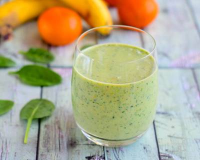 Banana Orange & Spinach Smoothie Recipe