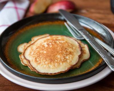 Apple Vanilla Whole Wheat Pancakes Recipe