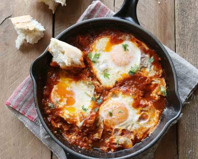 Shakshuka With Oats Recipe-A High Protein Breakfast 