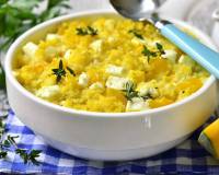 Spicy Millet Casserole with Pumpkin and Feta