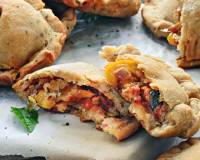 Whole Wheat Roasted Vegetable Pizza Pockets Recipe