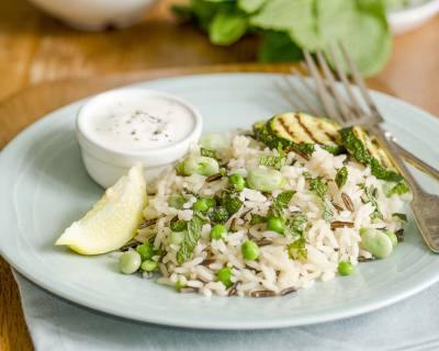 Broad Bean And Courgette Zucchini Pilaf Recipe