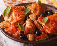 Delicious Italian Chicken Cacciatore Recipe with Mushrooms & Olives - (Poultry & Vegetable Hunter's Stew)