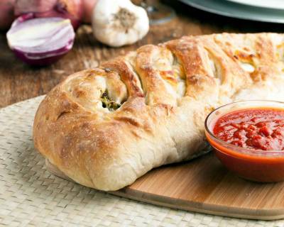 Whole Wheat Vegetarian Stromboli Recipe