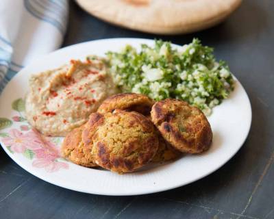 Chickpea & Oats Falafel Recipe