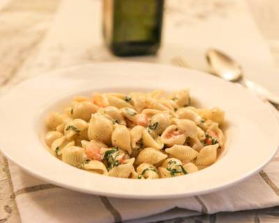 Conchiglie Al Forno Recipe with Carrots and Basil