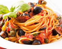 Spaghetti Pasta Alla Puttanesca Recipe