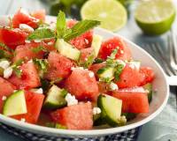 Savory Melon Salad Recipe - Spiced with Ginger & Mint