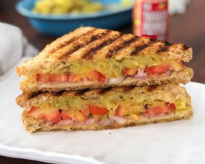 Grilled Spicy Potato Sandwich Recipe