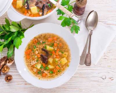 Pearl Barley Vegetable Soup Recipe 