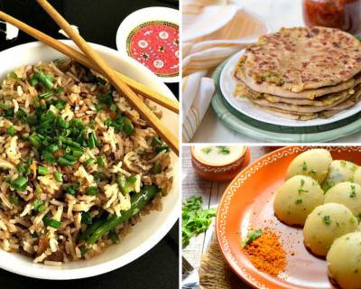 Kids Lunch Box Menu Plan- Poha Buttermilk Idli, Mushroom Fried Rice, Punjabi Aloo Paratha & More