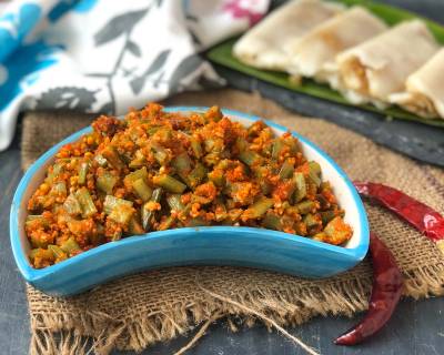 Goruchikkudu Kaya With Peanut Podi Recipe - Cluster Beans With Peanut 