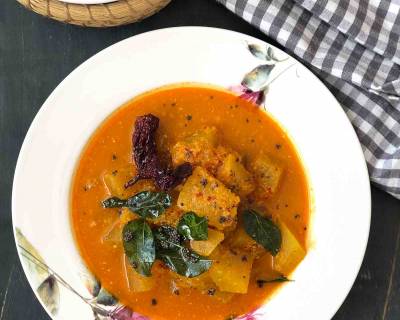 Kuvale Sasam Recipe - Konkani Ash Gourd Curry
