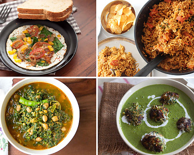 Weekly Meal Plan - Tomato Pulao, Aluchi Bhaji, Chocolate Mug Cake, and More