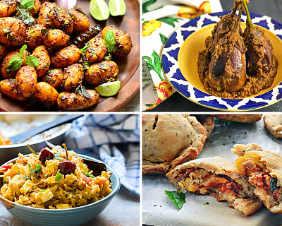 Weekly Meal Plan - Tofu Pulao, Veg Pockets, Roasted Baby Potatoes, and More