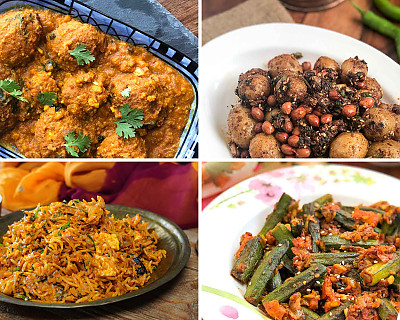Weekly Meal Plan - Vada Curry, Bhindi Masala, Paneer Butter Masala Biryani, and More