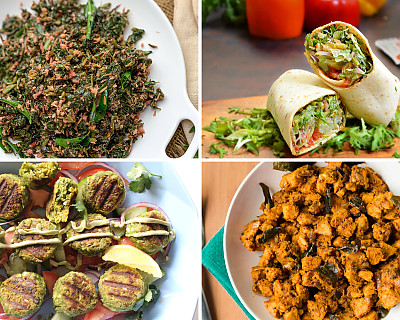 Weekly Meal Plan - Paneer Biryani, Falafel, Yam Poriyal, and More