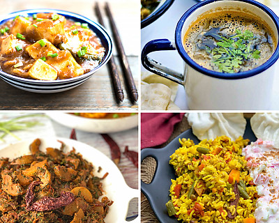 Weekly Meal Plan -  Amla Methi Sabzi, Drumstick Leaves Rasam, Green Moong Dal Pulao, and More