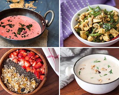 Weekly Meal Plan - Beetroot Stew, Cauliflower Dill Soup, Pattani Kootu , and More