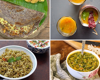 Weekly Meal Plan - Mooli Ka Saag, Ghee Rice, Mushroom Dosa, and More