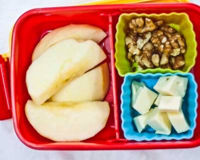 Apples Walnuts & Cheese | Kids Lunch Box Recipes