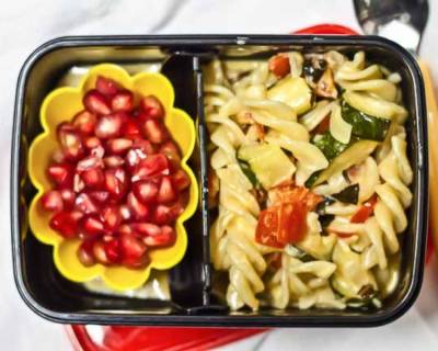 Pasta with Roasted Vegetables | Kids Lunch Box Recipes