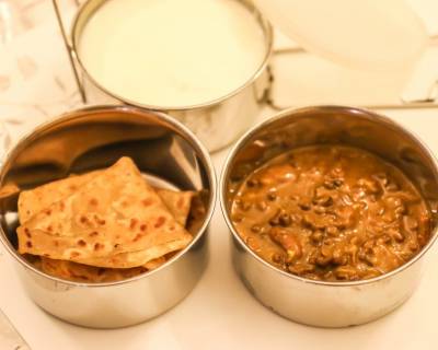 Dal Makhani & Paratha (Kids School Lunch Box Ideas)