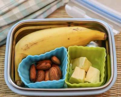 Bananas Almonds & Cheese | School Lunch Box Recipes