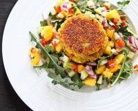 Quinoa Patties with Raw Mango Salsa Recipe